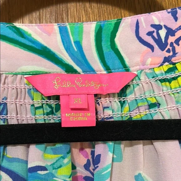 Lilly Pulitzer Mermaid Cove Elsa Silk Top - Picture 2 of 12